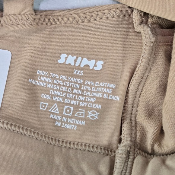 Skims Women Bra 2XS Brown Lightly Lined Wireless‎ Bralette Pullover NWT - Picture 3 of 10